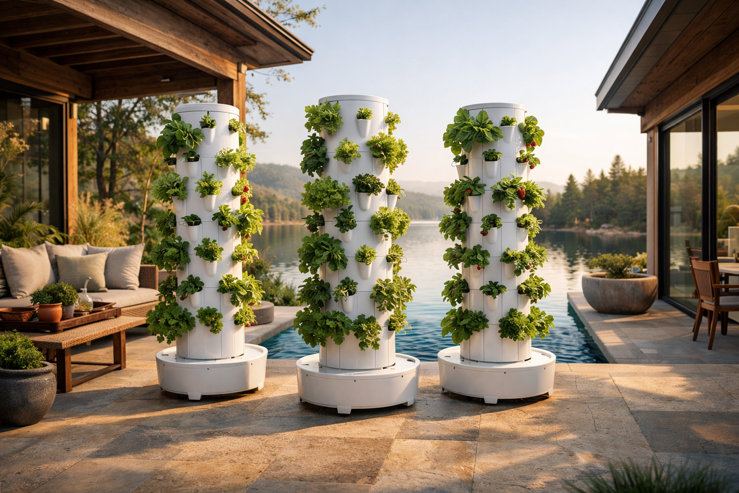 Vertical Hydroponic Tower Systems