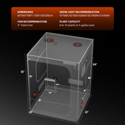 Spider Farmer Grow Tent Kit (150x150x200cm)