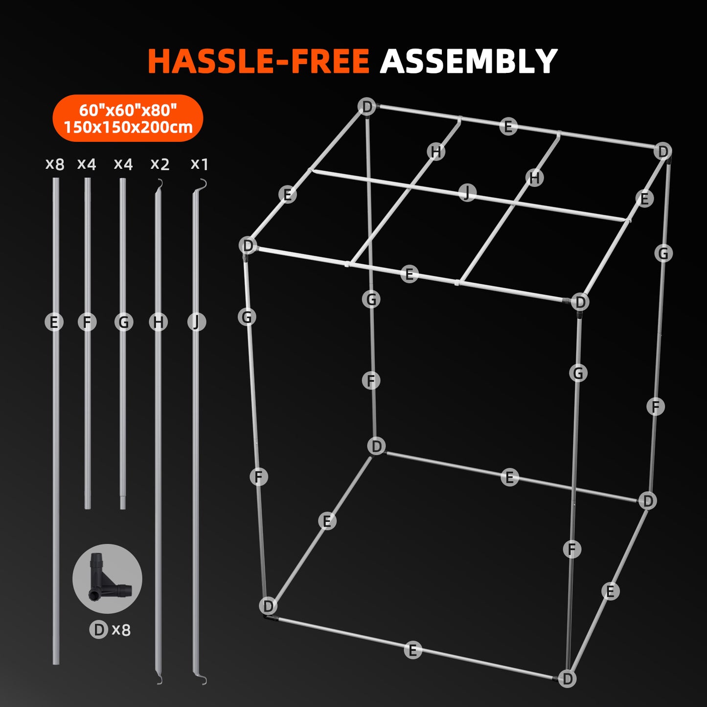 Spider Farmer Grow Tent Kit (150x150x200cm)