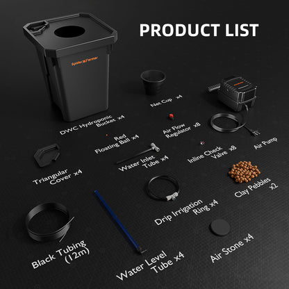 4 Bucket DWC Hydroponic Growing System