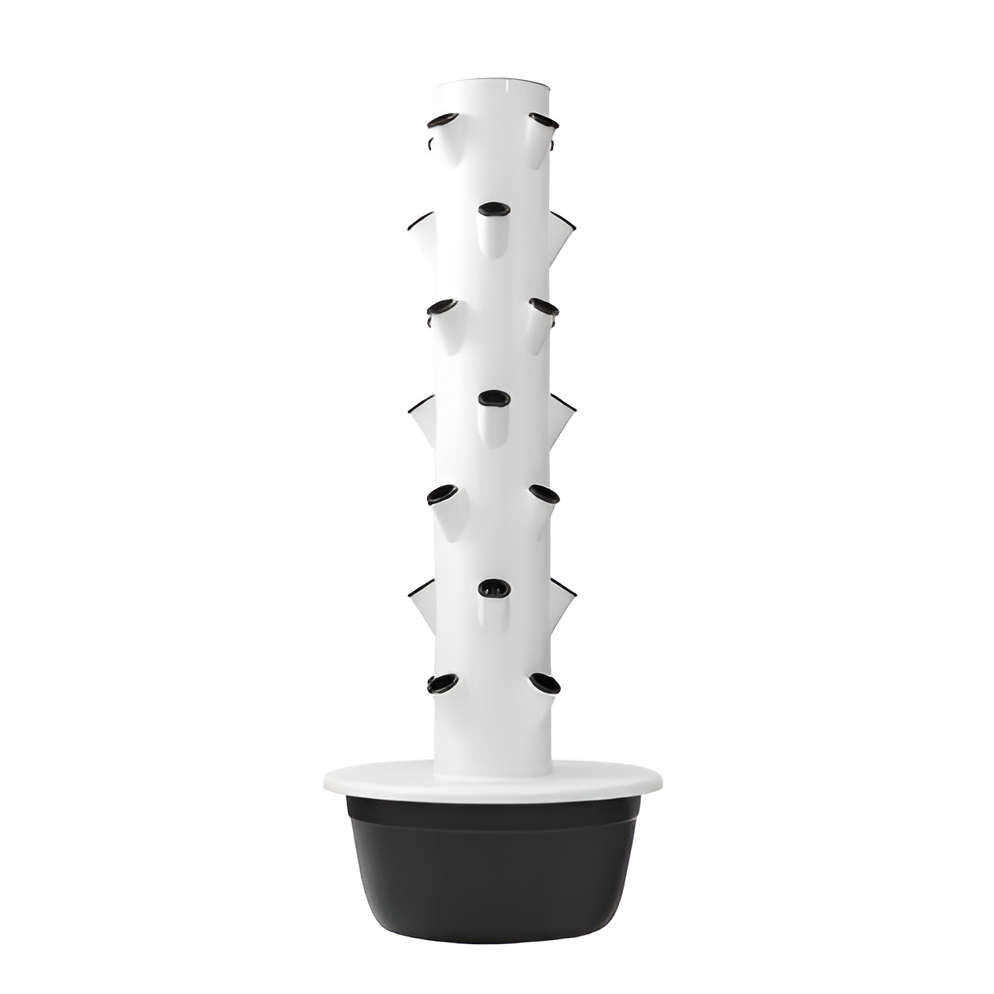 AeroGrove Noir Base 18-Site Vertical Hydroponic Tower System