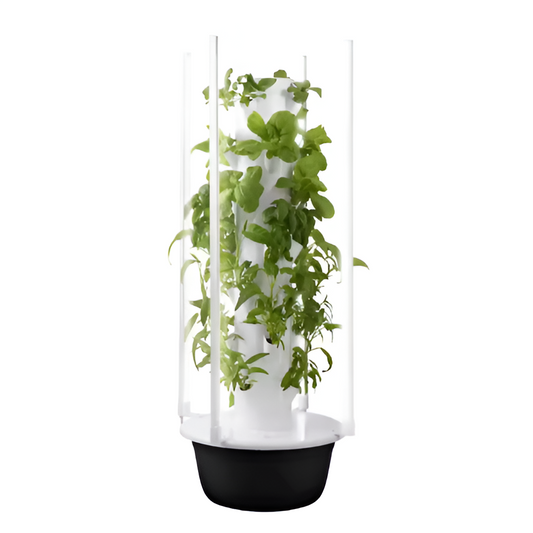 AeroGrove Noir Base 18-Site Vertical Hydroponic Tower System